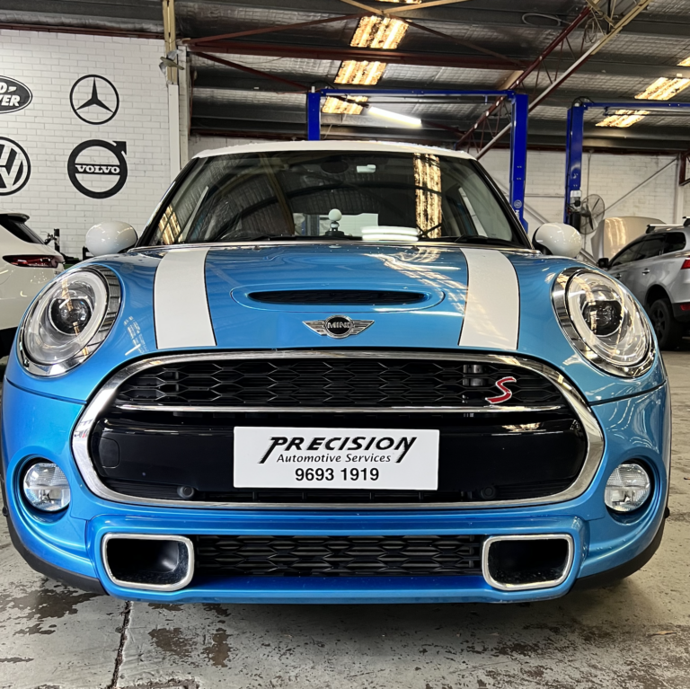 Independent Mini Cooper specialist checking the timing chain and cooling system at our Rosebery service center."